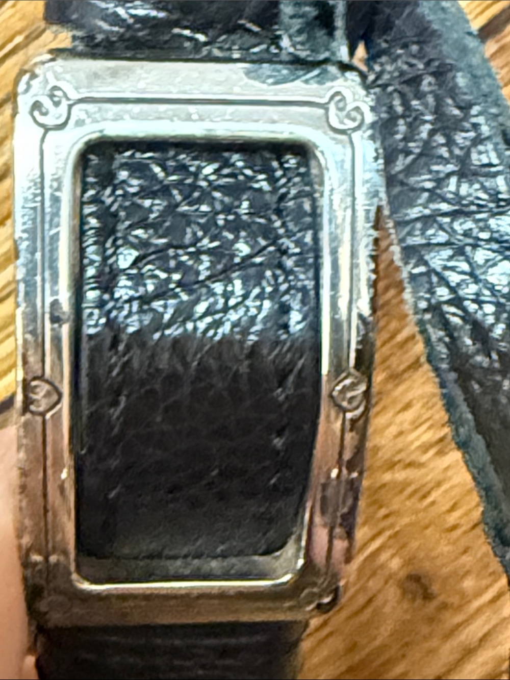 Brighton Straw Crossbody with Black Trim and Heart Charm - Picture 9 of 10